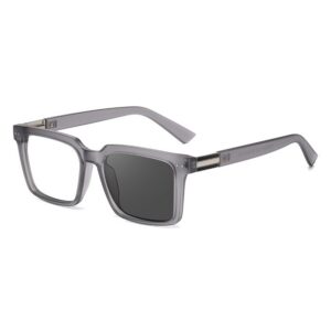 95020 New Arrival: European & American Style Square-Frame Photochromic Optical Glasses — Women's Artistic, Outdoor, and Street-Style Sunglasses