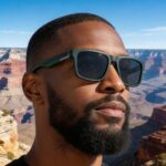 Polarized glasses 8348 Men Vintage Square Polarized UV Protection Sunglasses