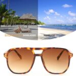 Sunglasses Retro Square Aviator Sunglasses #97113