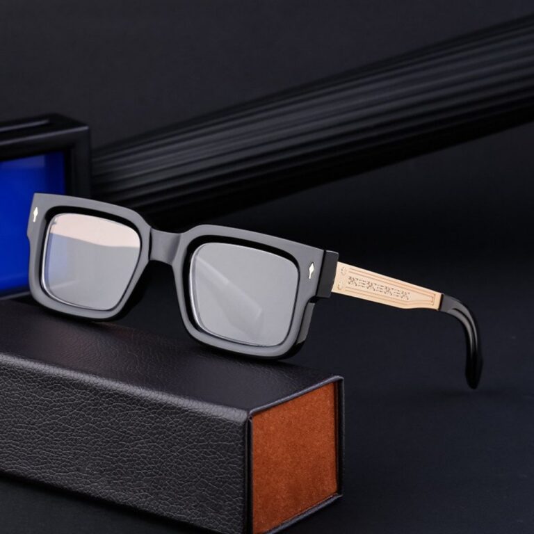 Optical Frames 98159 Stylish Square-Frame Non-Prescription Glasses for Men — Optical Frames (Non-Graduated) with Small Frames, Suitable for Prescription Lenses — Cross-Border Bestseller