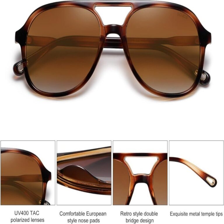 Sunglasses Retro Polarized Aviator Sunglasses #9708