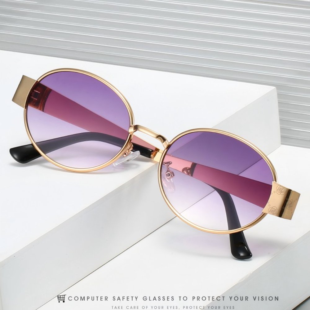 Sunglasses Minimalist Oval Sunglasses #3834