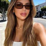 Sunglasses Retro Rectangular Sunglasses #1069