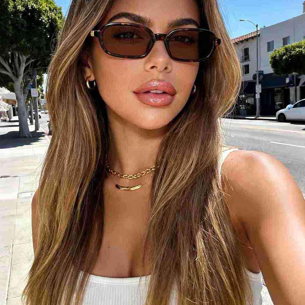 Sunglasses Retro Rectangular Sunglasses #1069