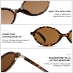 Sunglasses Retro Oval Sunglasses #8455
