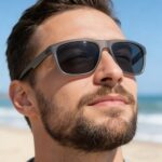 Polarized glasses 8494 Men Vintage Square Polarized Driving Sunglasses