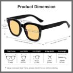 Blue light blocking glasses Model 3200 Oversized Blue Light Blocking Computer Glasses, UV Protection Gaming Eyeglasses for Men and Women
