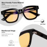 Blue light blocking glasses Model 3200 Oversized Blue Light Blocking Computer Glasses, UV Protection Gaming Eyeglasses for Men and Women