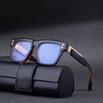 Optical Frames 98312 Men Vintage Square Photochromic UV Protection Sunglasses