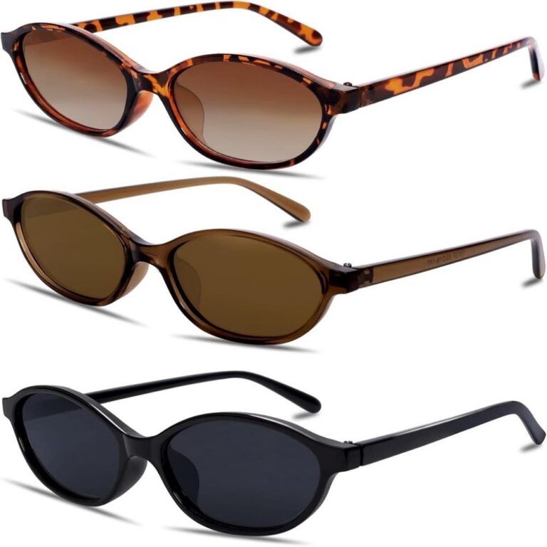 Sunglasses Retro Cat-Eye Oval Sunglasses for Women – UV Protection (#3571)