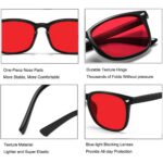 Blue light blocking glasses Model 8082 Unisex Retro Clear Lens Glasses, Square Rivet Decor Frame, Blue Light & UV Blocking Computer Eyeglasses