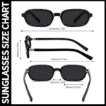 Sunglasses Retro Rectangular Sunglasses #1069