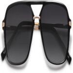 Sunglasses Square Sunglasses, Retro, Polarized Lenses #3583