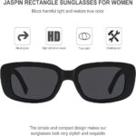 Sunglasses Rectangular Sunglasses for Men and Women – Stylish, Retro, and Cool Square Frames #3056