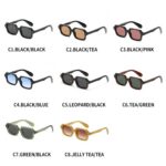 Sunglasses Retro Small Square-Frame Sunglasses — UV Protection #6234