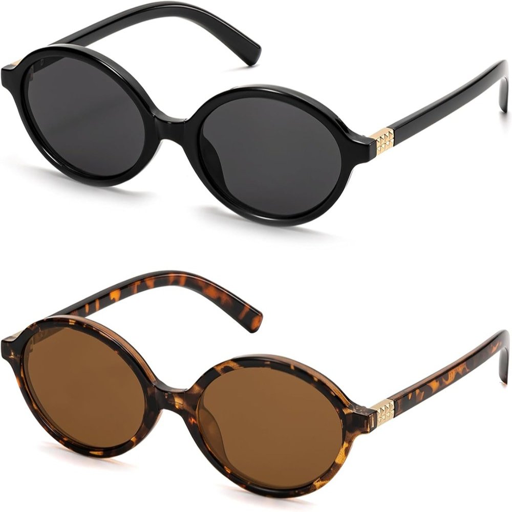 Sunglasses Retro Oval Sunglasses #8455
