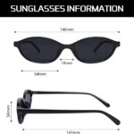 Sunglasses Retro Cat-Eye Oval Sunglasses for Women – UV Protection (#3571)