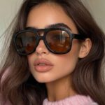 Sunglasses Double-Bridge Aviator Glasses (Large Frame) #3573