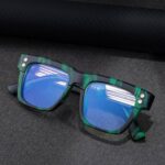 Optical Frames 98312 Men Vintage Square Photochromic UV Protection Sunglasses
