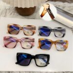Optical Frames Model 95022 Anti-Blue Light Photochromic Sunglasses — Cat-Eye Style (2025 New Arrival) | Western-Inspired Fashion | Non-Prescription Optical Frame | Women's Style | Instagram-Inspired | Cross-Border Exclusive