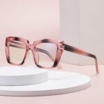 Optical Frames Model 95022 Anti-Blue Light Photochromic Sunglasses — Cat-Eye Style (2025 New Arrival) | Western-Inspired Fashion | Non-Prescription Optical Frame | Women's Style | Instagram-Inspired | Cross-Border Exclusive